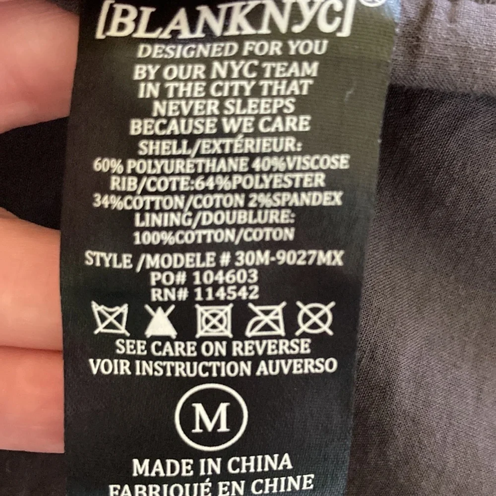 Blank NYC Mixed Media Drape Front Moto Jacket - Picture 9 of 9